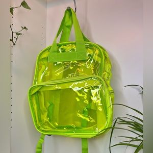 Neon Clear Backpack, New